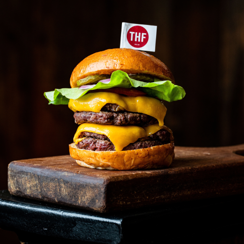 Double Cheeseburger 300g (Choice of Raclette or Mature Cheddar)