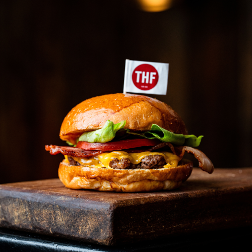 Little Bacon Cheeseburger 75g (Choice of Raclette or Mature Cheddar)