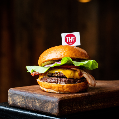 Standard Bacon Cheeseburger 150g (Choice of Raclette or Mature Cheddar)